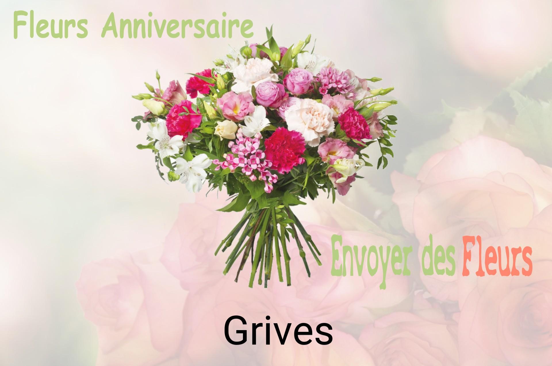 Bouquet de fleurs d’anniversaire livré à Grives